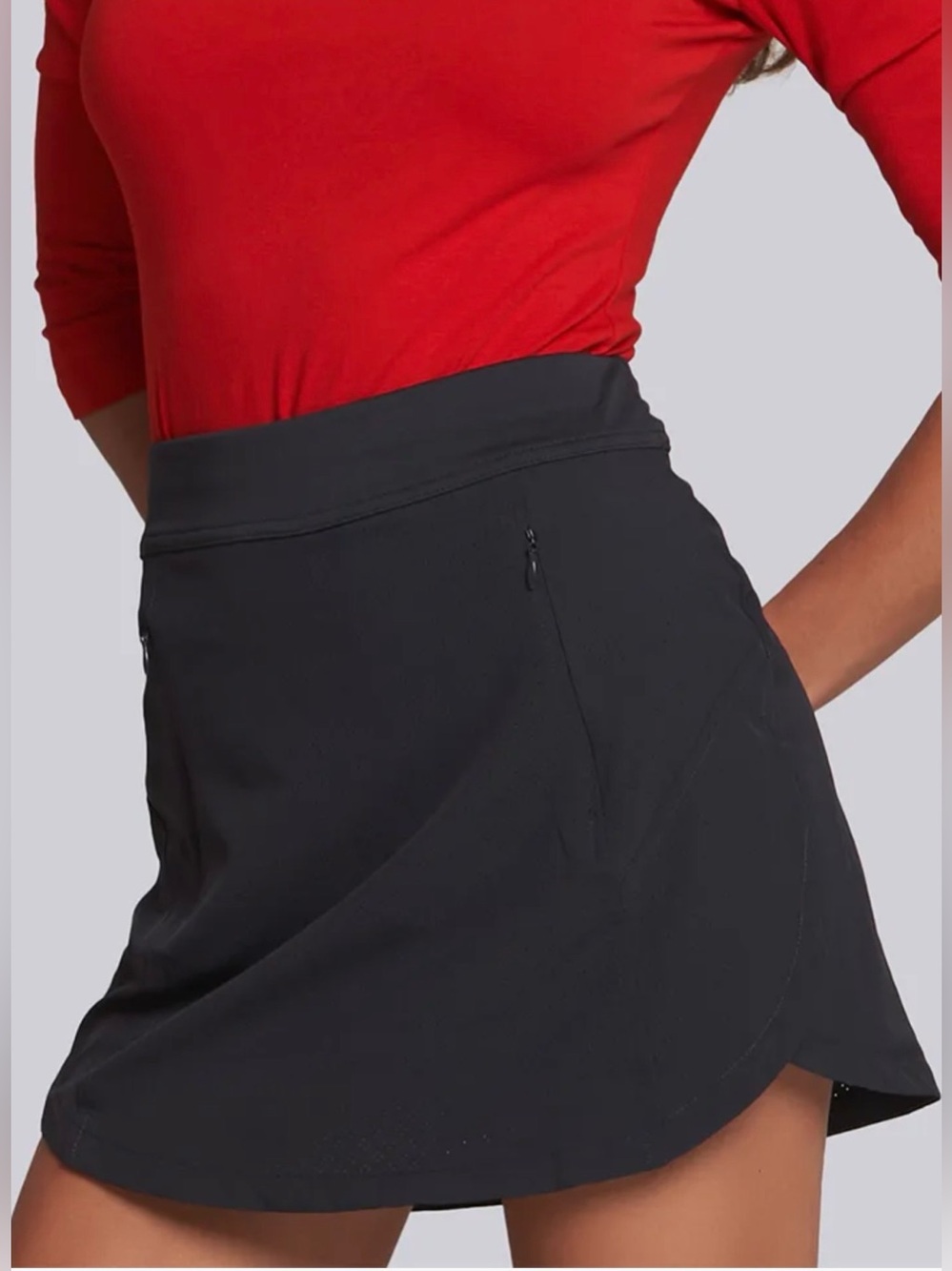 Liquid Yacht Wear Gold Label Navy Lulu 4-Way Stretch Skort Sz.4 NWT